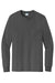 Port & Company PC61LSP/PC61LSPT Mens Essential Long Sleeve Crewneck T-Shirt w/ Pocket Charcoal Grey Flat Front