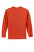 Port & Company PC61LS/PC61LST Mens Essential Long Sleeve Crewneck T-Shirt Orange Flat Back