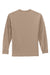 Port & Company PC61LS/PC61LST Mens Essential Long Sleeve Crewneck T-Shirt Sand Brown Flat Back