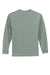 Port & Company PC61LS/PC61LST Mens Essential Long Sleeve Crewneck T-Shirt Stonewashed Green Flat Back