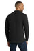 Port & Company PC61M Mens Essential Long Sleeve Mock Neck T-Shirt Jet Black Model Back