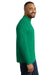 Port & Company PC61M Mens Essential Long Sleeve Mock Neck T-Shirt Kelly Green Model Side