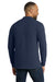 Port & Company PC61M Mens Essential Long Sleeve Mock Neck T-Shirt Navy Blue Model Back