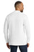 Port & Company PC61M Mens Essential Long Sleeve Mock Neck T-Shirt White Model Back