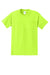 Port & Company PC61P/PC61PT Mens Essential Short Sleeve Crewneck T-Shirt w/ Pocket Safety Green Flat Front