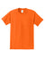 Port & Company PC61P/PC61PT Mens Essential Short Sleeve Crewneck T-Shirt w/ Pocket Safety Orange Flat Front