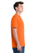 Port & Company PC61P/PC61PT Mens Essential Short Sleeve Crewneck T-Shirt w/ Pocket Safety Orange Model Side