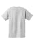 Port & Company PC61P/PC61PT Mens Essential Short Sleeve Crewneck T-Shirt w/ Pocket Ash Grey Flat Back