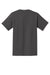 Port & Company PC61P/PC61PT Mens Essential Short Sleeve Crewneck T-Shirt w/ Pocket Charcoal Grey Flat Back