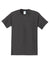 Port & Company PC61P/PC61PT Mens Essential Short Sleeve Crewneck T-Shirt w/ Pocket Charcoal Grey Flat Front