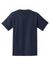 Port & Company PC61P/PC61PT Mens Essential Short Sleeve Crewneck T-Shirt w/ Pocket Deep Navy Blue Flat Back