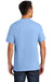 Port & Company PC61P/PC61PT Mens Essential Short Sleeve Crewneck T-Shirt w/ Pocket Light Blue Model Back