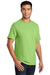 Port & Company PC61P/PC61PT Mens Essential Short Sleeve Crewneck T-Shirt w/ Pocket Lime Green Model 3q