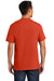 Port & Company PC61P/PC61PT Mens Essential Short Sleeve Crewneck T-Shirt w/ Pocket Orange Model Back