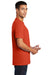Port & Company PC61P/PC61PT Mens Essential Short Sleeve Crewneck T-Shirt w/ Pocket Orange Model Side