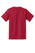 Port & Company PC61P/PC61PT Mens Essential Short Sleeve Crewneck T-Shirt w/ Pocket Red Flat Back