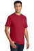 Port & Company PC61P/PC61PT Mens Essential Short Sleeve Crewneck T-Shirt w/ Pocket Red Model 3q
