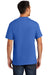 Port & Company PC61P/PC61PT Mens Essential Short Sleeve Crewneck T-Shirt w/ Pocket Royal Blue Model Back