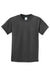 Port & Company PC61Y Youth Essential Short Sleeve Crewneck T-Shirt Charcoal Grey Flat Front