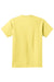 Port & Company PC61Y Youth Essential Short Sleeve Crewneck T-Shirt Yellow Flat Back
