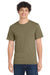 Port & Company PC61/PC61T Mens Essential Short Sleeve Crewneck T-Shirt Coyote Brown Model Front