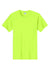 Port & Company PC61/PC61T Mens Essential Short Sleeve Crewneck T-Shirt Safety Green Flat Front