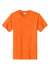 Port & Company PC61/PC61T Mens Essential Short Sleeve Crewneck T-Shirt Safety Orange Flat Front