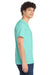 Port & Company PC61/PC61T Mens Essential Short Sleeve Crewneck T-Shirt True Celadon Blue Model Side