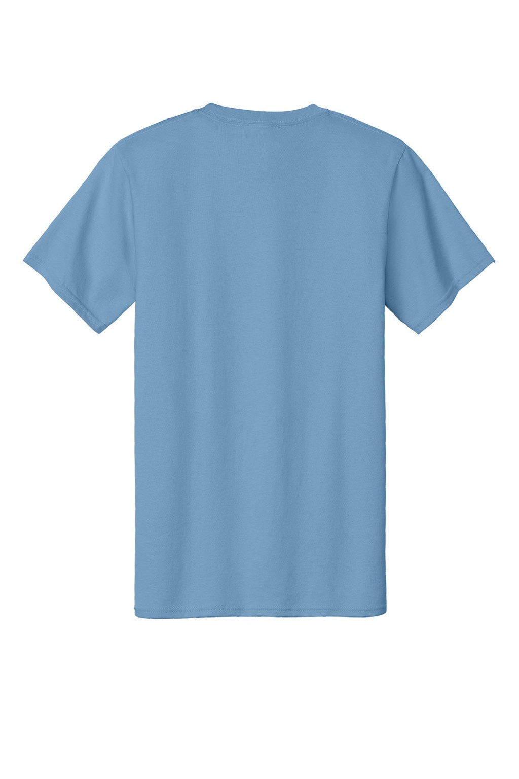 Port & Company PC61/PC61T Mens Essential Short Sleeve Crewneck T-Shirt Tundra Blue Flat Back