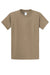 Port & Company PC61/PC61T Mens Essential Short Sleeve Crewneck T-Shirt Sand Brown Flat Front