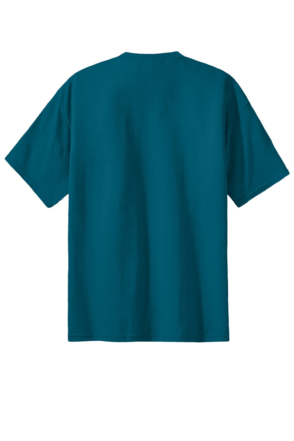 Port & Company PC61/PC61T Mens Essential Short Sleeve Crewneck T-Shirt Teal Blue Flat Back