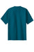 Port & Company PC61/PC61T Mens Essential Short Sleeve Crewneck T-Shirt Teal Blue Flat Back