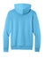 Port & Company PC68H Mens Easy Fleece Hooded Sweatshirt Hoodie w/ Pouch Pocket Aquatic Blue Flat Back