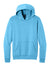 Port & Company PC68H Mens Easy Fleece Hooded Sweatshirt Hoodie w/ Pouch Pocket Aquatic Blue Flat Front
