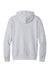 Port & Company PC68H Mens Easy Fleece Hooded Sweatshirt Hoodie w/ Pouch Pocket Ash Grey Flat Back