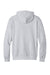 Port & Company PC68H Mens Easy Fleece Hooded Sweatshirt Hoodie w/ Pouch Pocket Ash Grey Flat Back