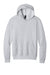 Port & Company PC68H Mens Easy Fleece Hooded Sweatshirt Hoodie w/ Pouch Pocket Ash Grey Flat Front