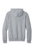 Port & Company PC68H Mens Easy Fleece Hooded Sweatshirt Hoodie w/ Pouch Pocket Heather Grey Flat Back
