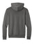 Port & Company PC68H Mens Easy Fleece Hooded Sweatshirt Hoodie w/ Pouch Pocket Charcoal Grey Flat Back