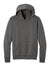 Port & Company PC68H Mens Easy Fleece Hooded Sweatshirt Hoodie w/ Pouch Pocket Charcoal Grey Flat Front