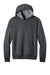 Port & Company PC68H Mens Easy Fleece Hooded Sweatshirt Hoodie w/ Pouch Pocket Heather Dark Grey Flat Front
