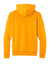 Port & Company PC68H Mens Easy Fleece Hooded Sweatshirt Hoodie w/ Pouch Pocket Gold Flat Back