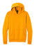 Port & Company PC68H Mens Easy Fleece Hooded Sweatshirt Hoodie w/ Pouch Pocket Gold Flat Front