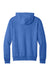 Port & Company PC68H Mens Easy Fleece Hooded Sweatshirt Hoodie w/ Pouch Pocket Heather Royal Blue Flat Back