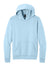 Port & Company PC68H Mens Easy Fleece Hooded Sweatshirt Hoodie w/ Pouch Pocket Ice Blue Flat Front