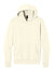 Port & Company PC68H Mens Easy Fleece Hooded Sweatshirt Hoodie w/ Pouch Pocket Ivory Flat Front