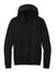 Port & Company PC68H Mens Easy Fleece Hooded Sweatshirt Hoodie w/ Pouch Pocket Jet Black Flat Front