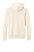 Port & Company PC68H Mens Easy Fleece Hooded Sweatshirt Hoodie w/ Pouch Pocket Natural Flat Back