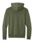 Port & Company PC68H Mens Easy Fleece Hooded Sweatshirt Hoodie w/ Pouch Pocket Olive Drab Green Flat Back