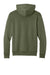 Port & Company PC68H Mens Easy Fleece Hooded Sweatshirt Hoodie w/ Pouch Pocket Olive Drab Green Flat Back